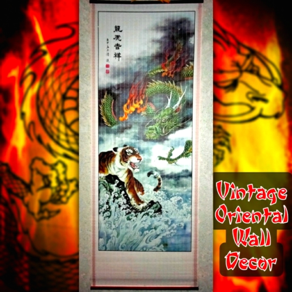 Vintage Chinese Decorative Wall Scroll